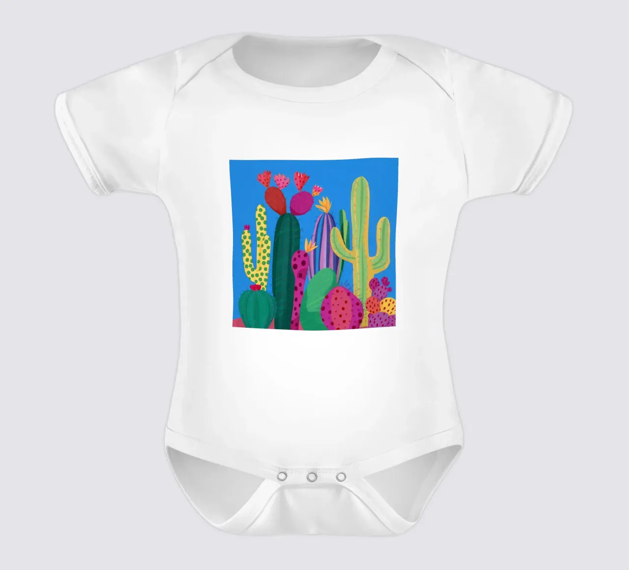 Serenità in fiore del deserto body neonato maniche corte da Bring Haven