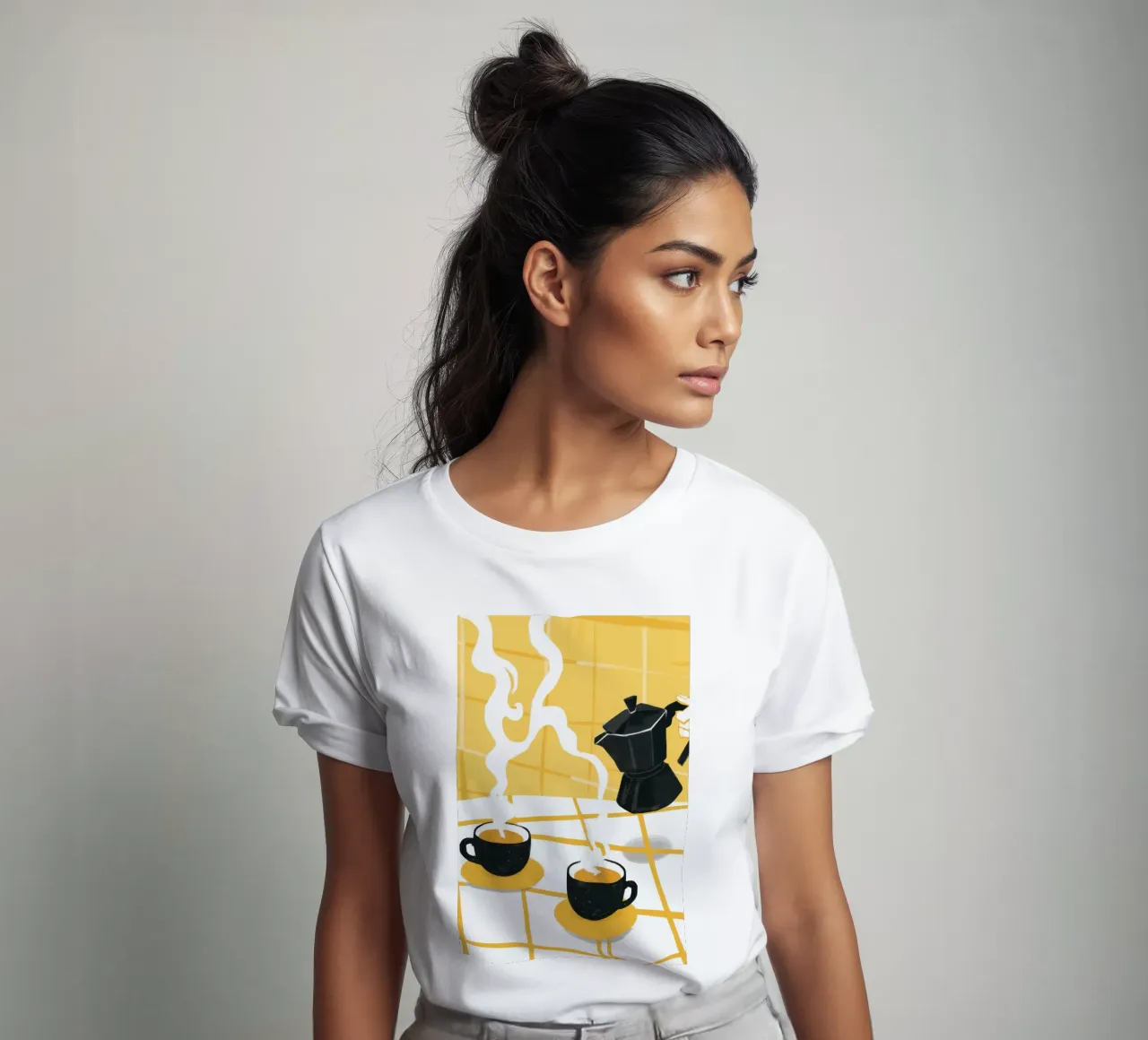 Caffè mattutino leggero t-shirt da Veil Maya