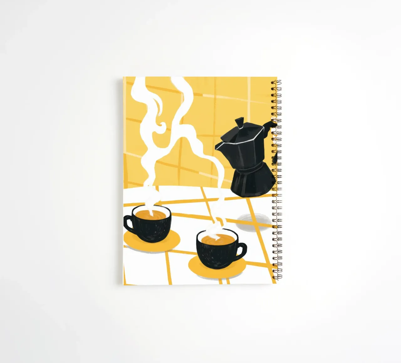 Morning Coffee Light spiral notebook by Veil Maya