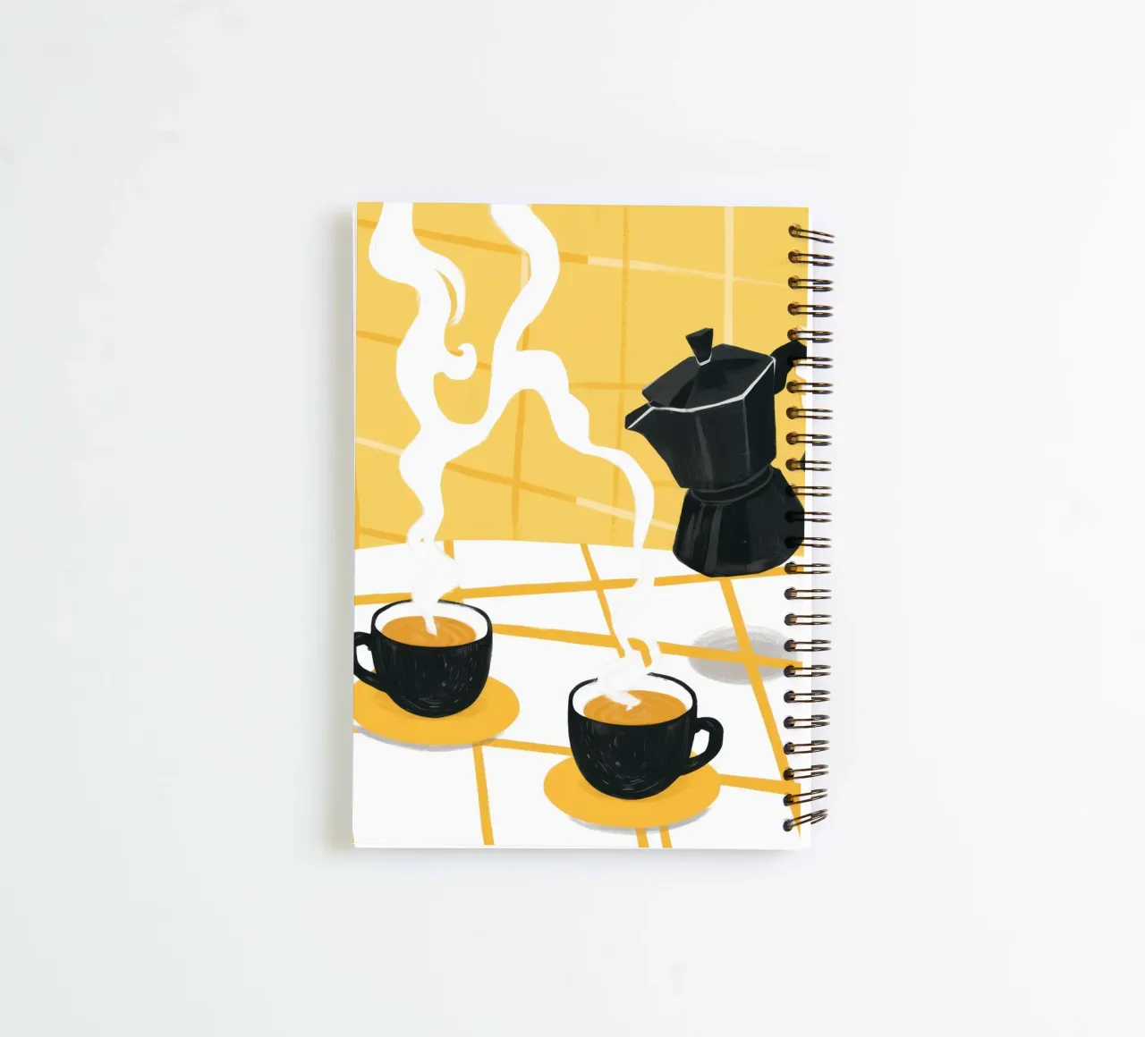 Morning Coffee Light spiral notebook by Veil Maya