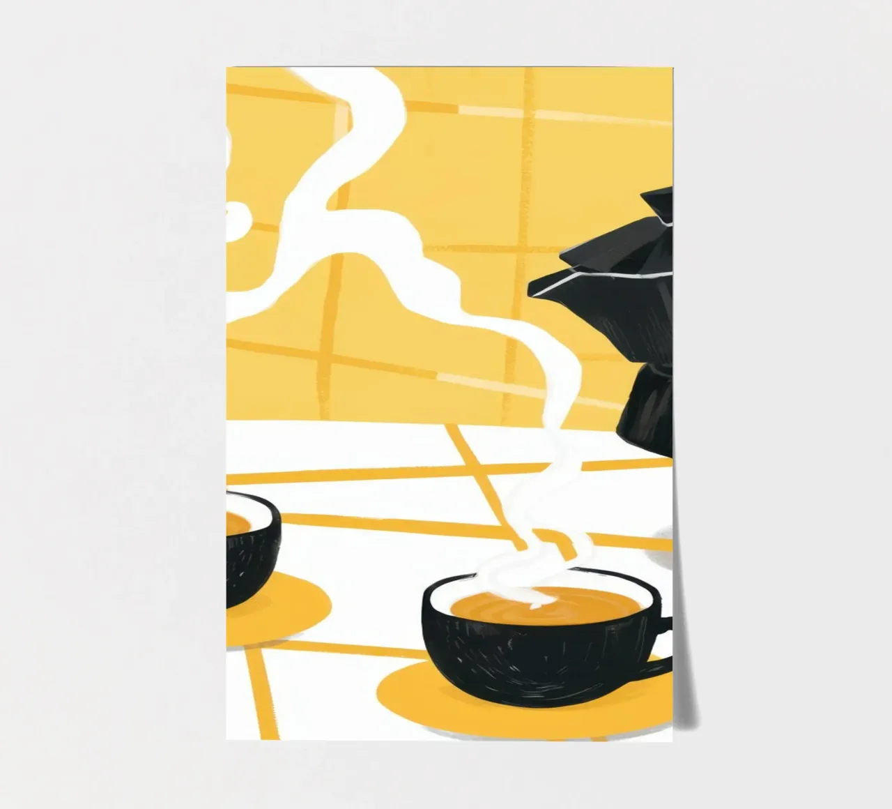 Morning Coffee Light sticker sheet by Veil Maya