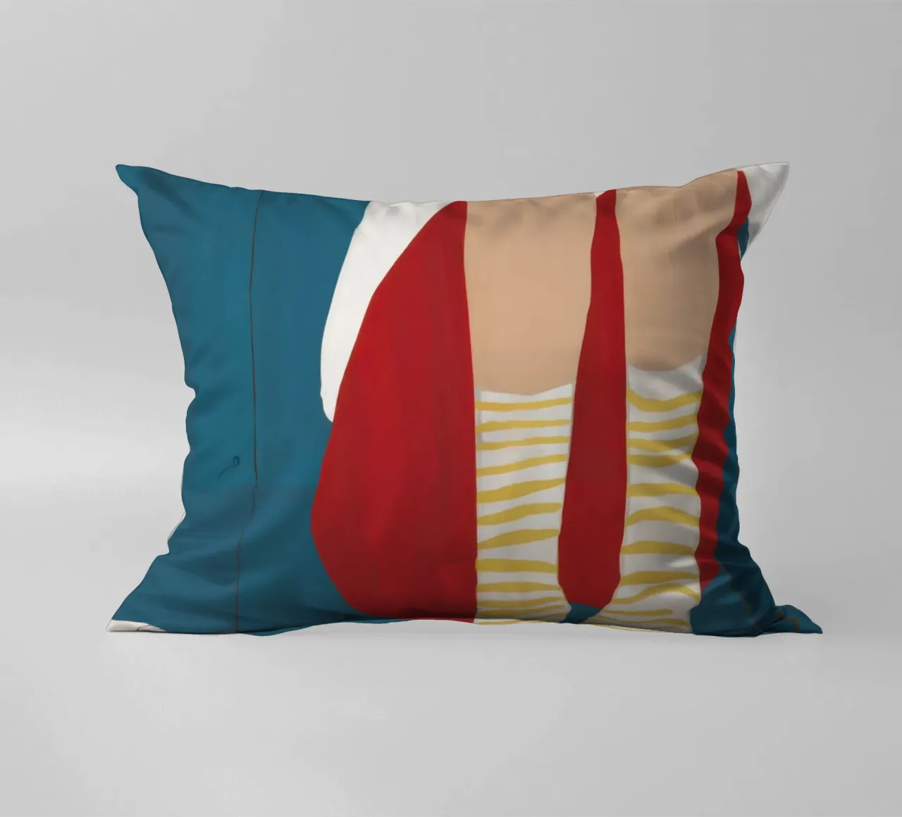 Solitude In Stripes decorative cushion by Bring Haven