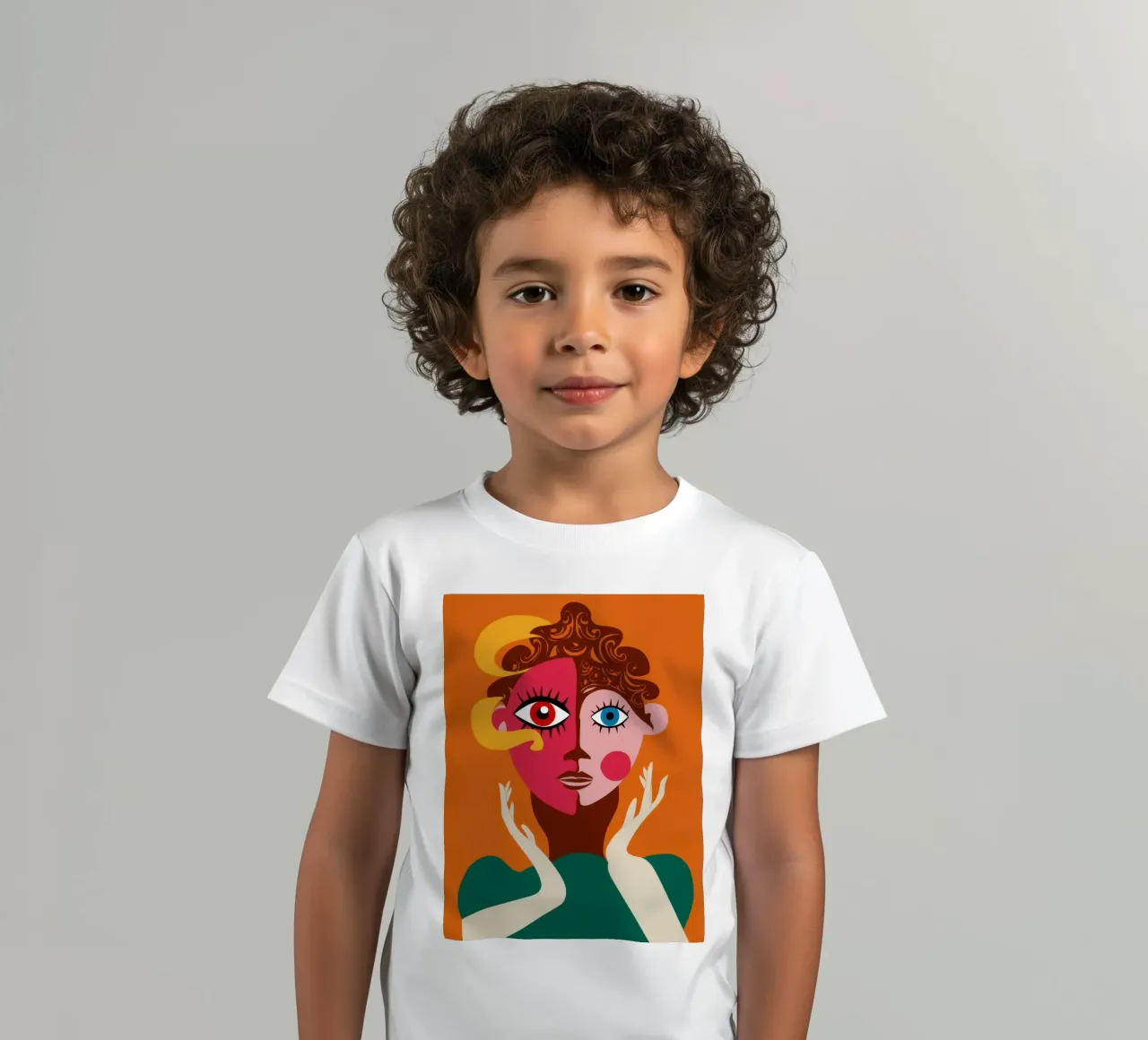 Psyche Fiery Gaze kids t-shirt by Prism Ritual