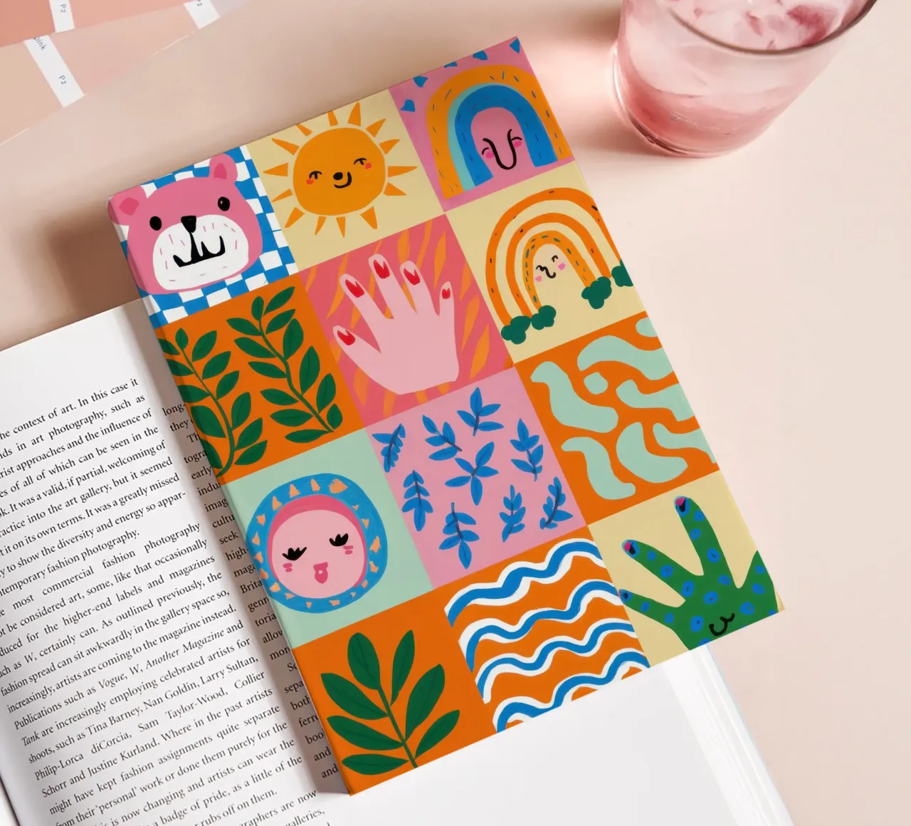 Joyful Doodle Grid notebook by Bring Haven