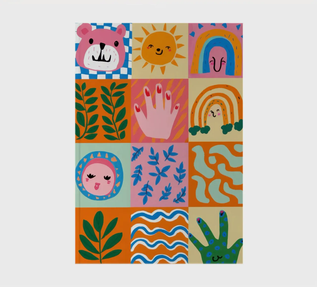 Joyful Doodle Grid notebook by Bring Haven