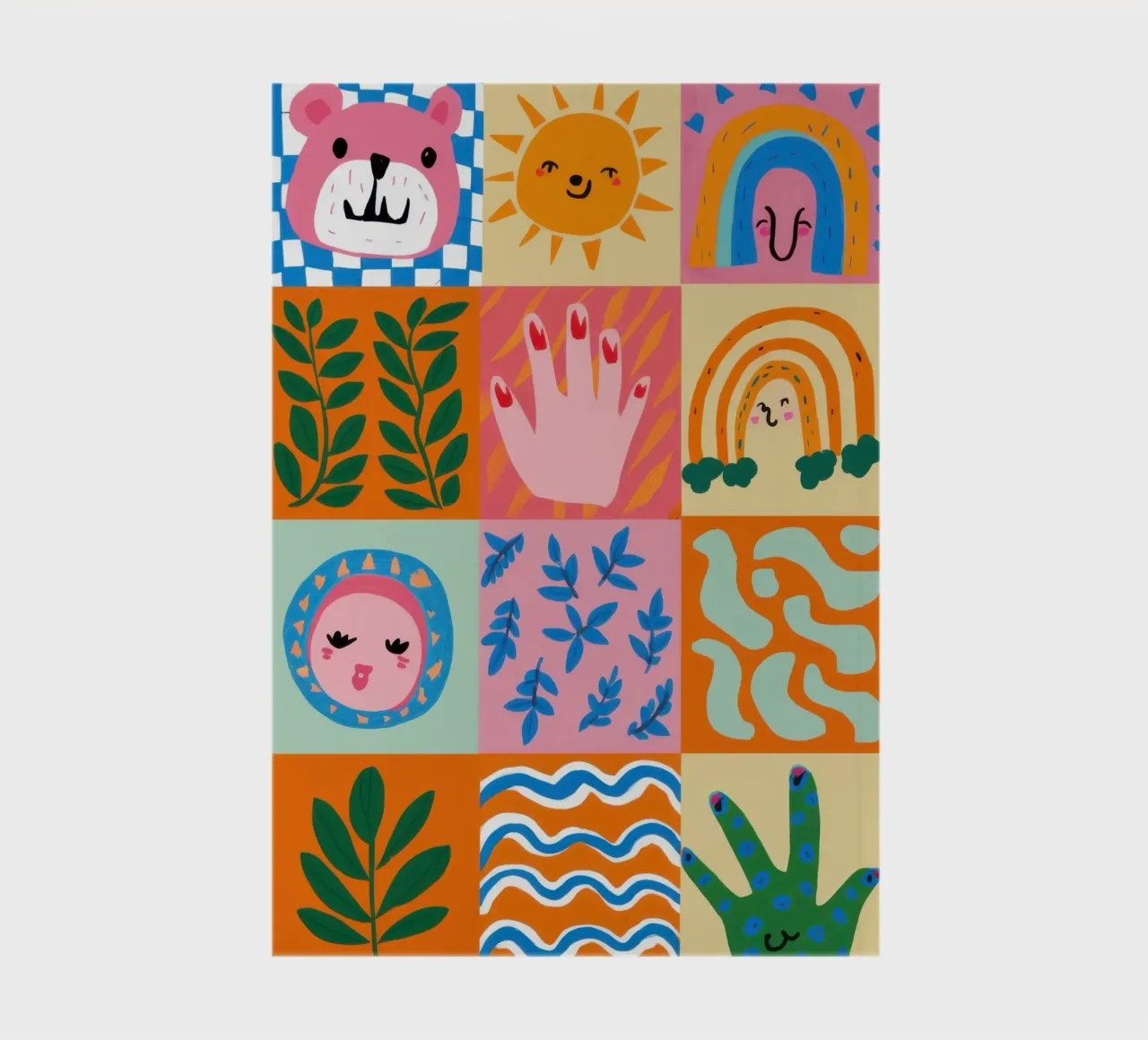 Joyful Doodle Grid notebook by Bring Haven