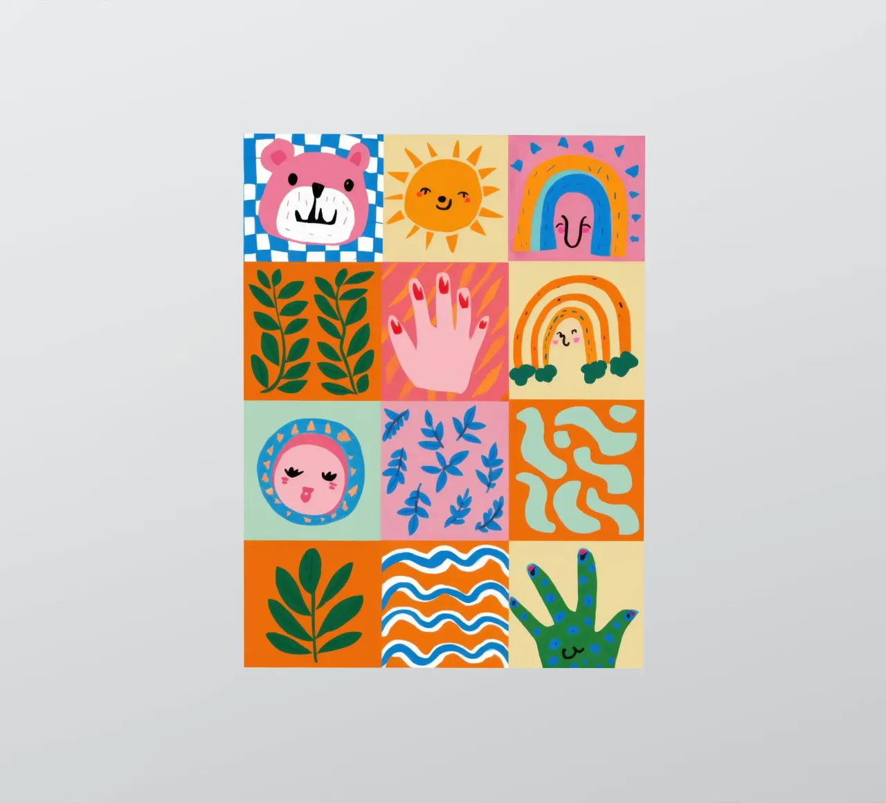 Joyful Doodle Grid sticker by Bring Haven