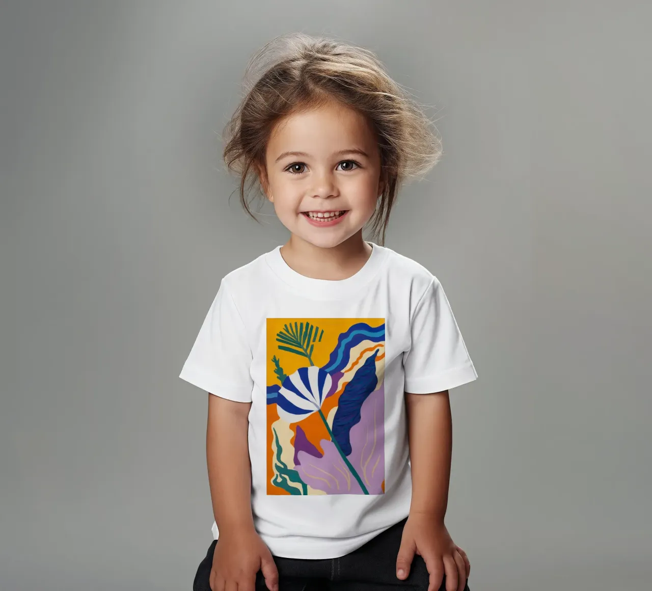 Majesté botanique abstraite t-shirt enfant de Prism Ritual