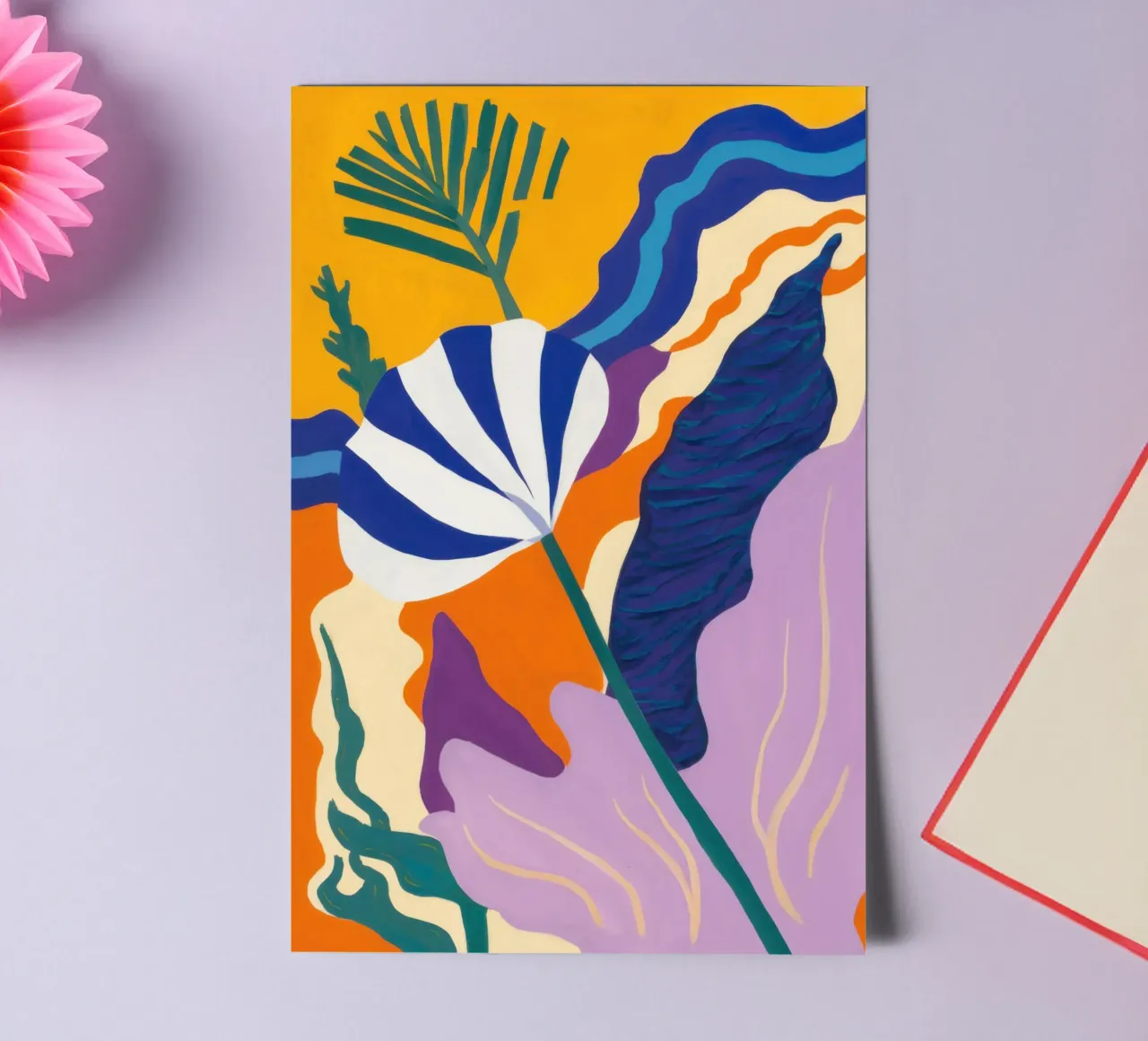 Abstrakte botanische Majestät Stickerbogen von Prism Ritual