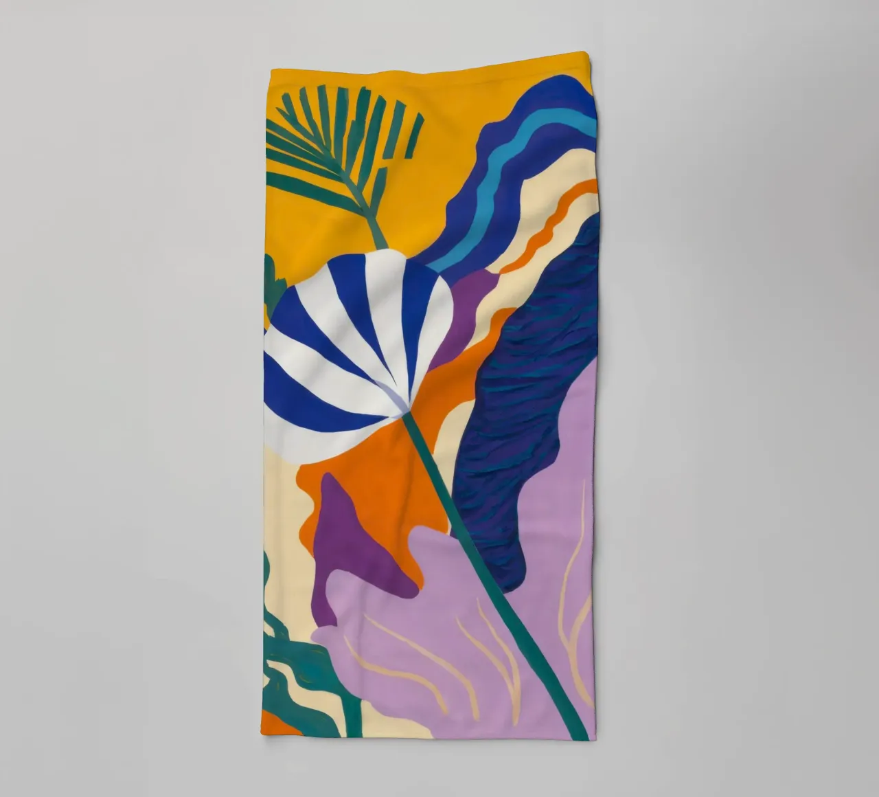 Abstract Botanical Majesty towel by Prism Ritual