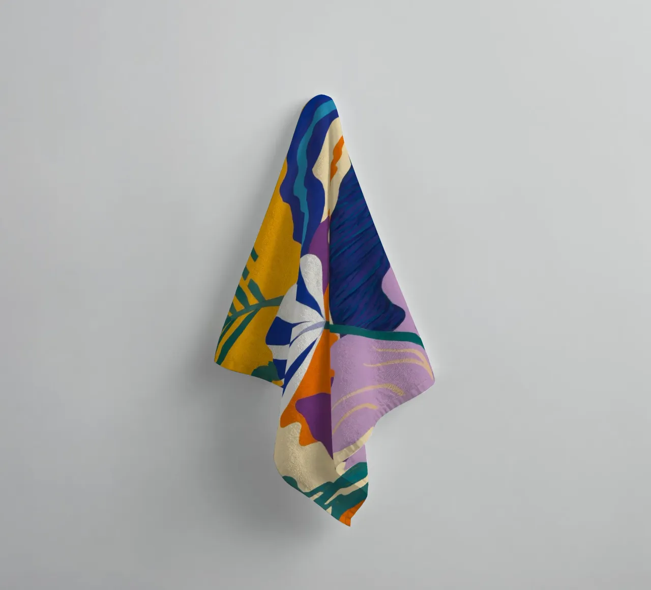 Abstract Botanical Majesty towel by Prism Ritual