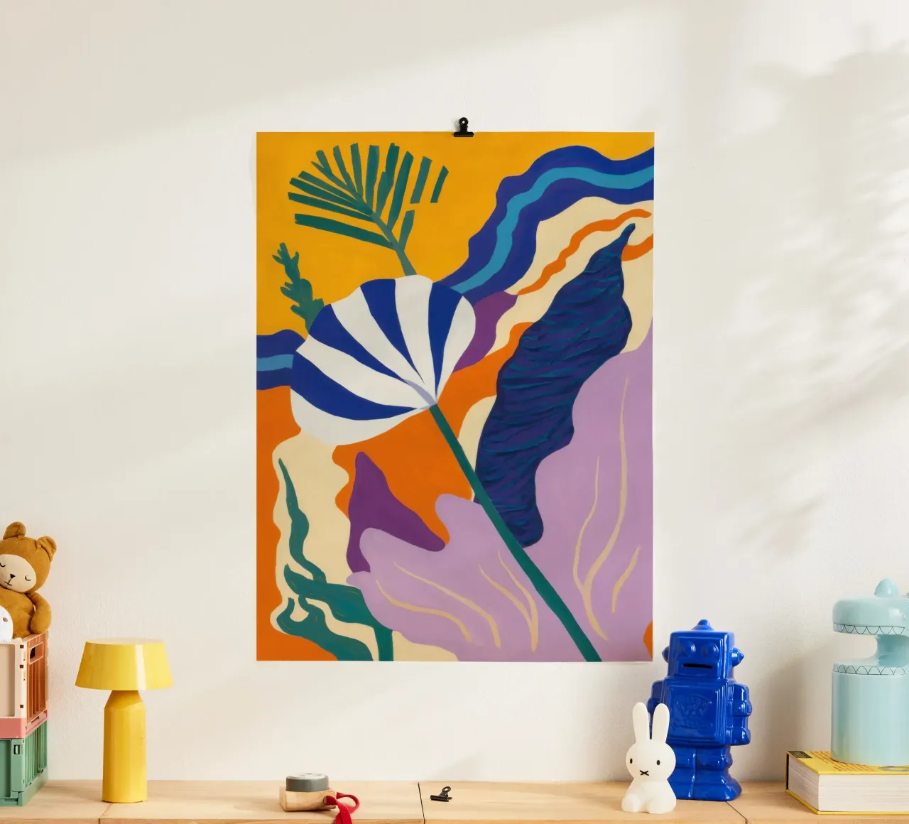 Abstracte botanische majesteit hahnemühle van Prism Ritual