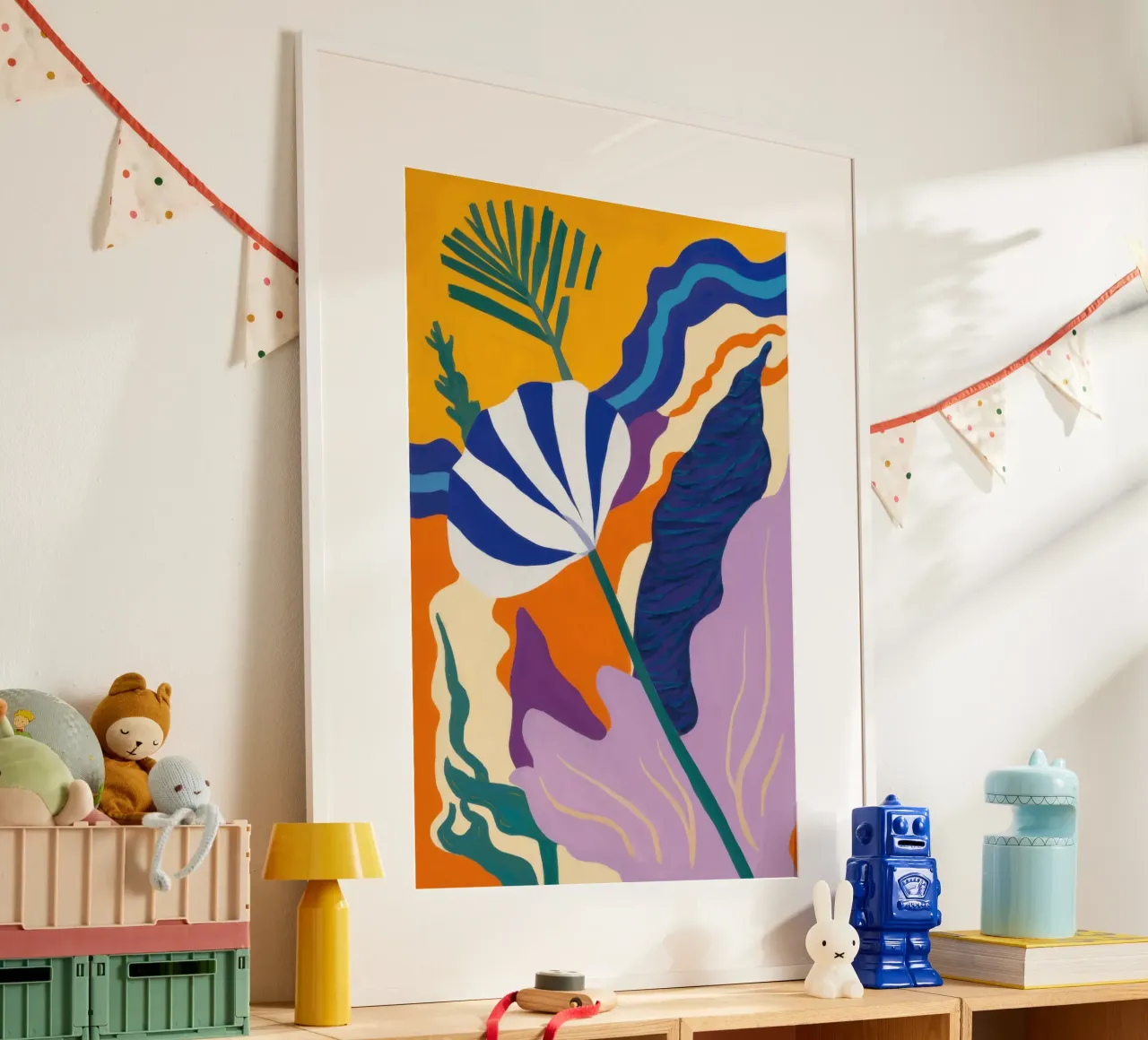 Abstracte botanische majesteit hahnemühle van Prism Ritual