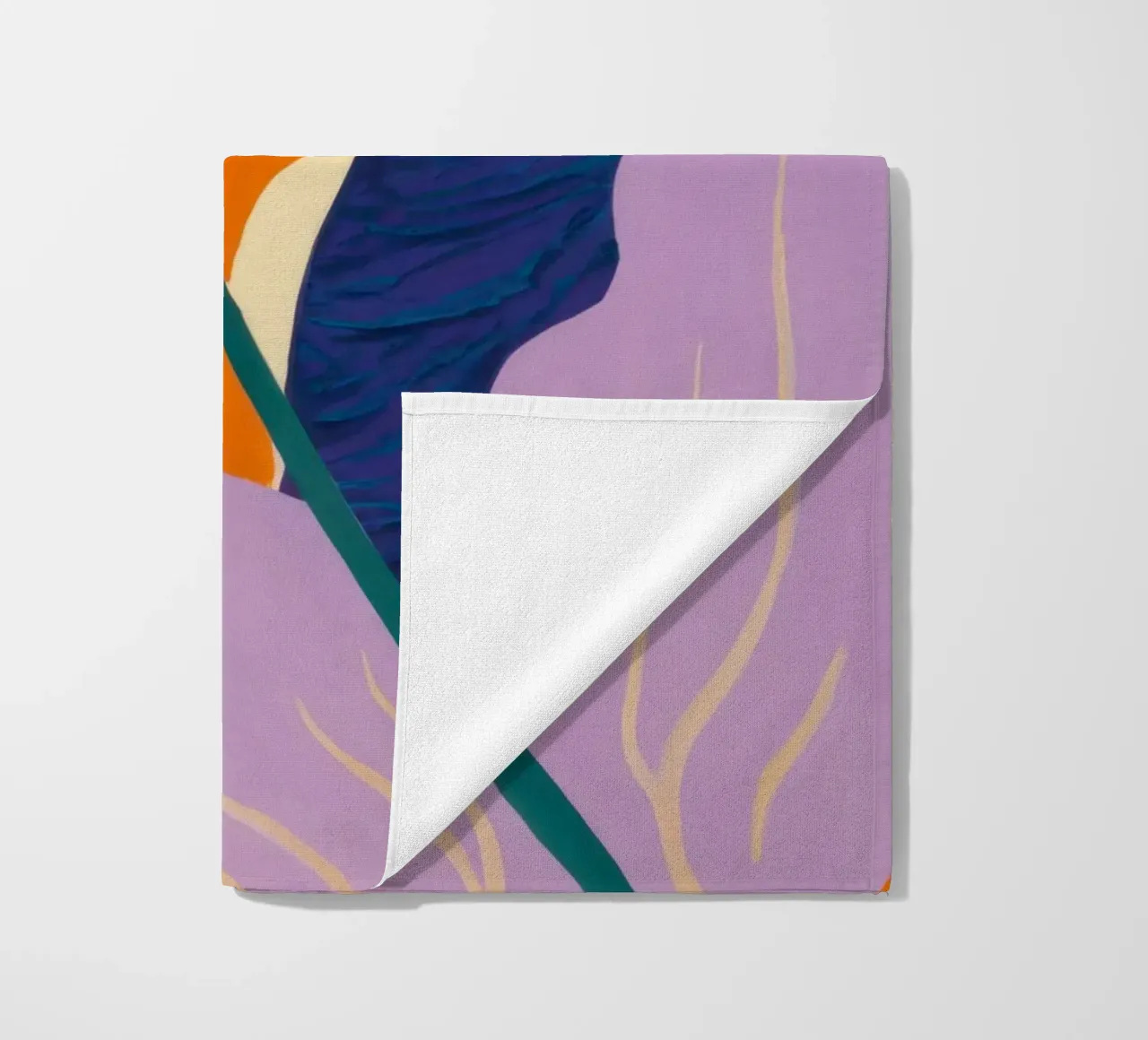 Abstracte botanische majesteit strandhanddoek van Prism Ritual