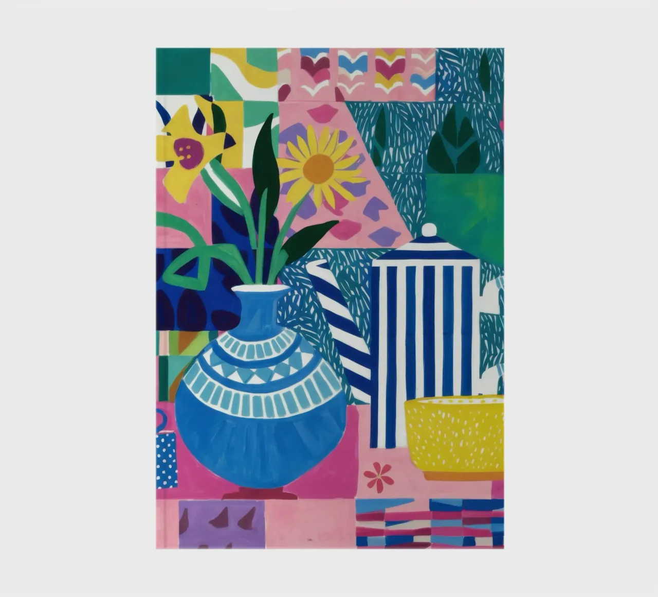 Eclectic Blue Bouquet notebook by Solar Paint