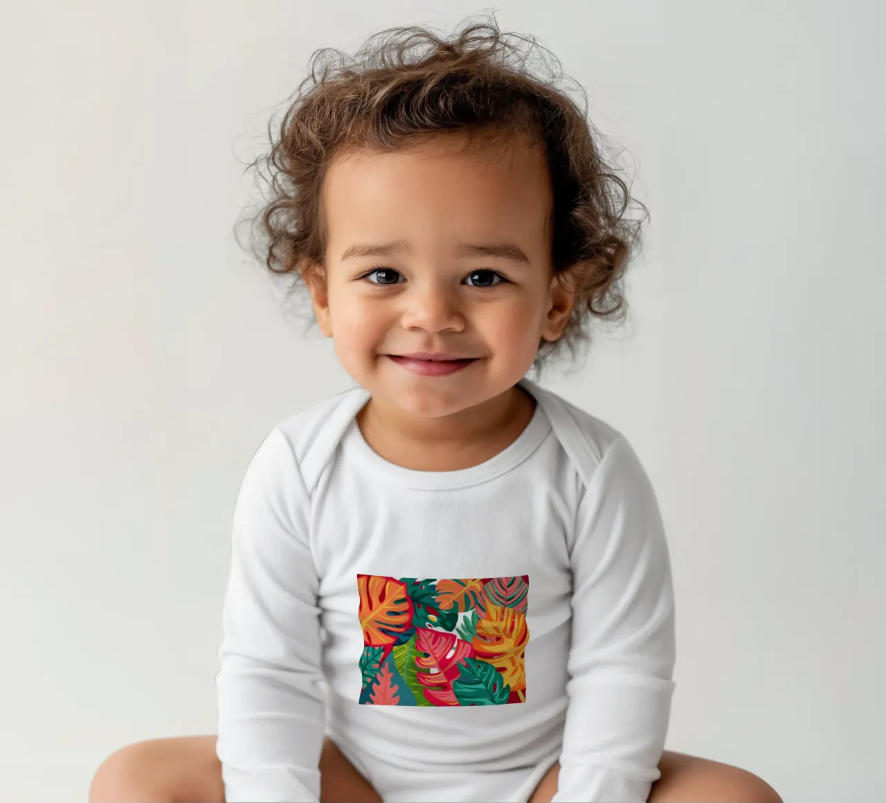 Herbstliches Dschungelfeuer Langarm Babybody von Bring Haven
