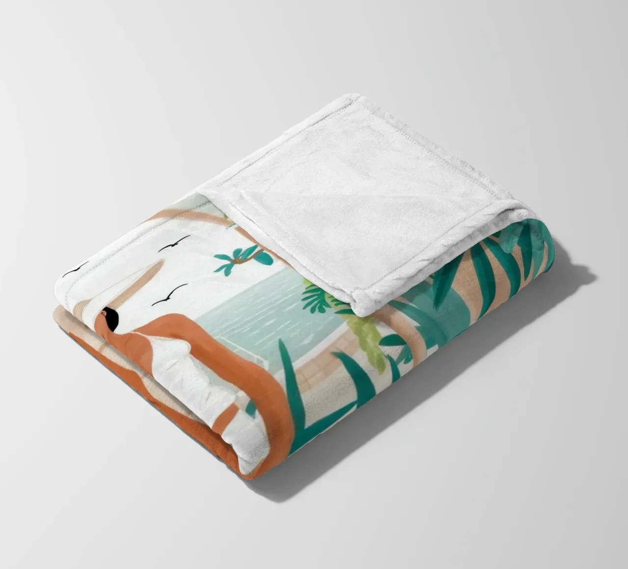 Riposo botanico baciato dal sole coperta in pile da Prism Ritual
