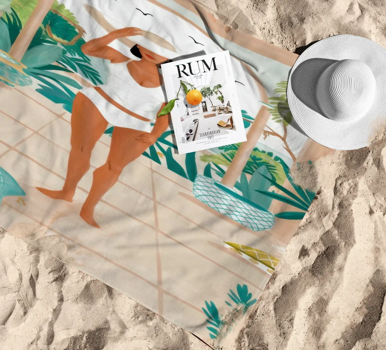 Riposo botanico baciato dal sole telo mare da Prism Ritual