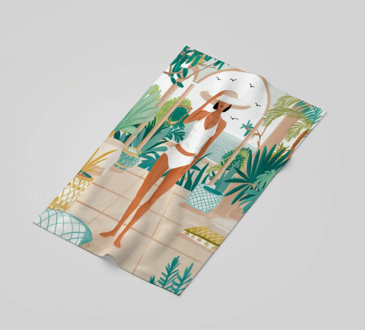Riposo botanico baciato dal sole telo mare da Prism Ritual