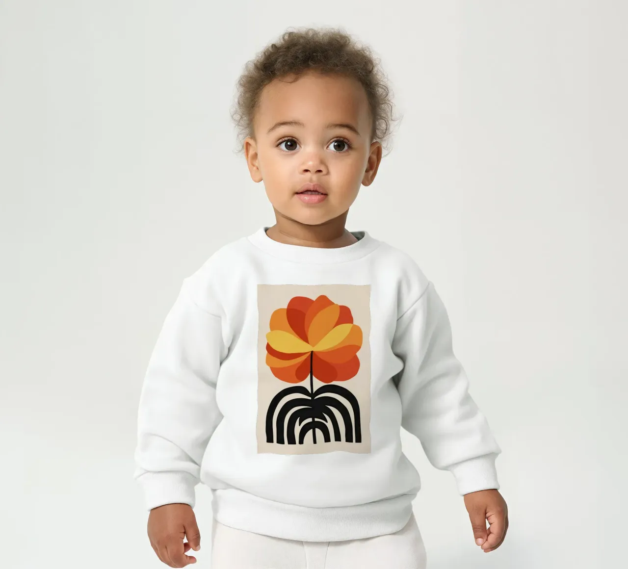 Kühnes Orange Bloom Baby Sweatshirt von Solar Paint