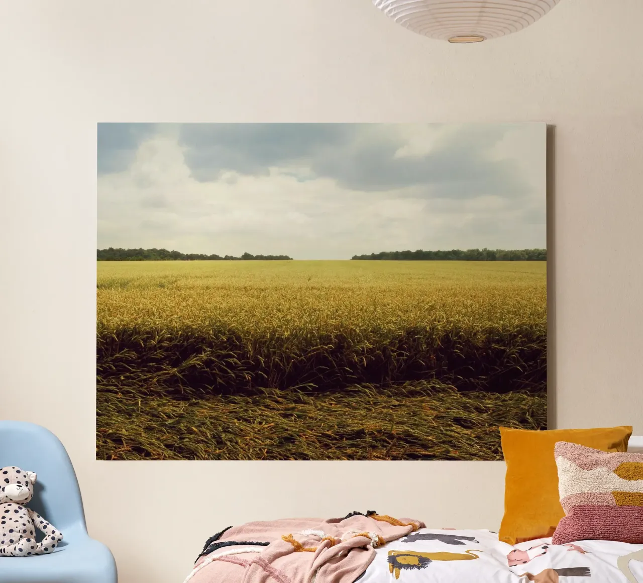 cereal grains landscape canvas by Horsire