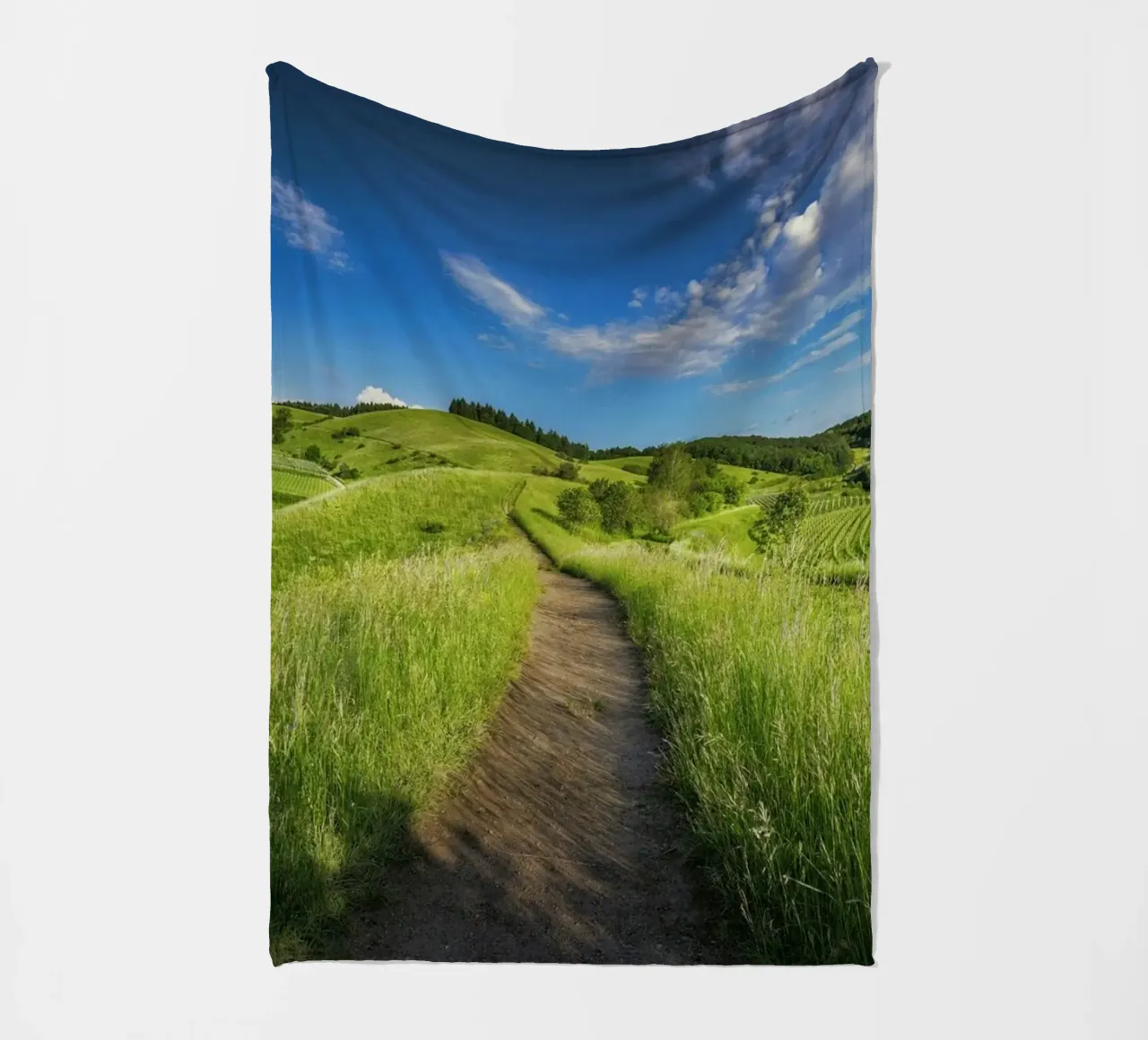 scenic view daytime coperta in pile da cofa home