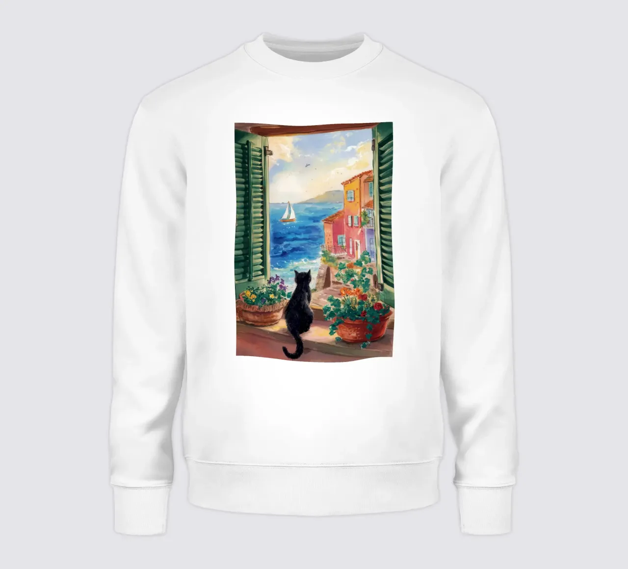 Mirador de la Riviera Felina sudadera de Veil Maya