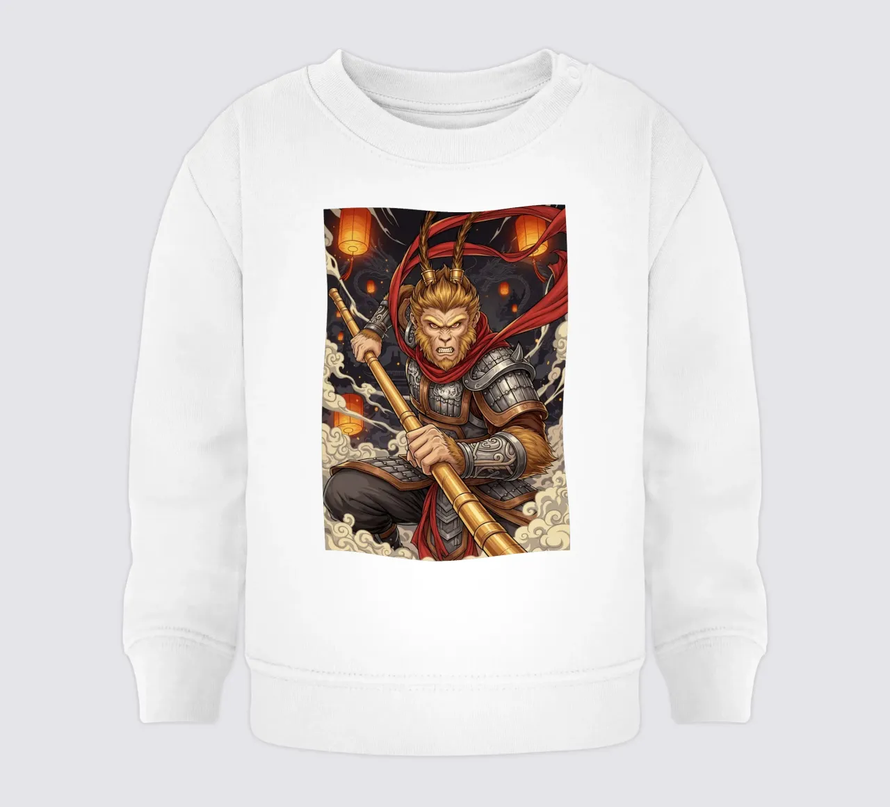 Wu Kong the Monkey king felpa neonato da Lembayung art
