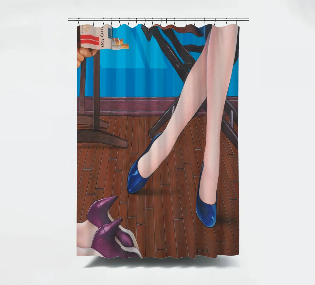 Triad shower curtain by Doug Smock