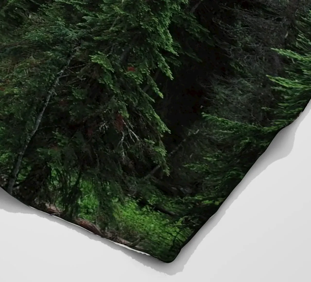 rocky terrain vegetation fleece blanket by cofa home