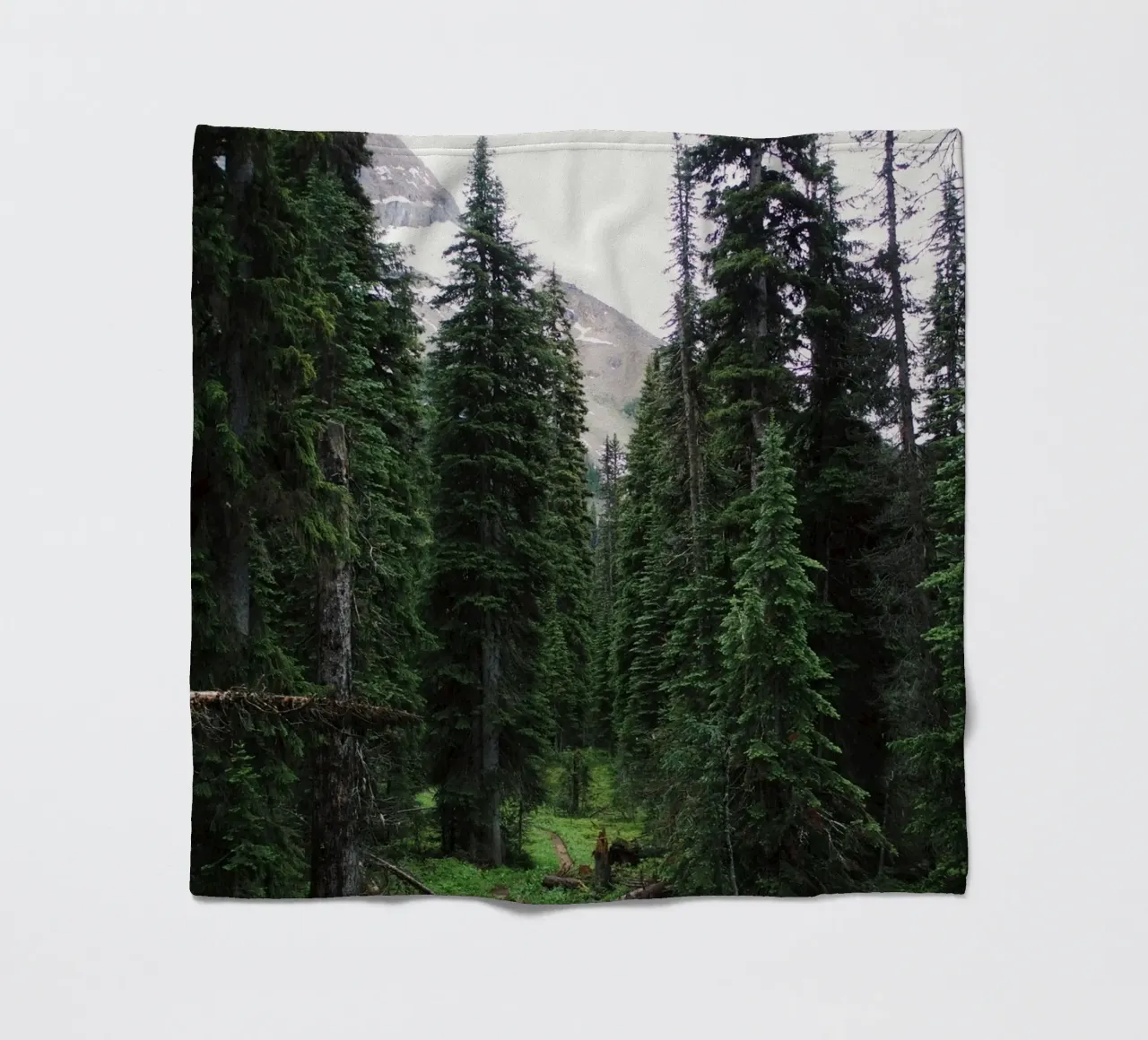 rocky terrain vegetation fleece blanket by cofa home