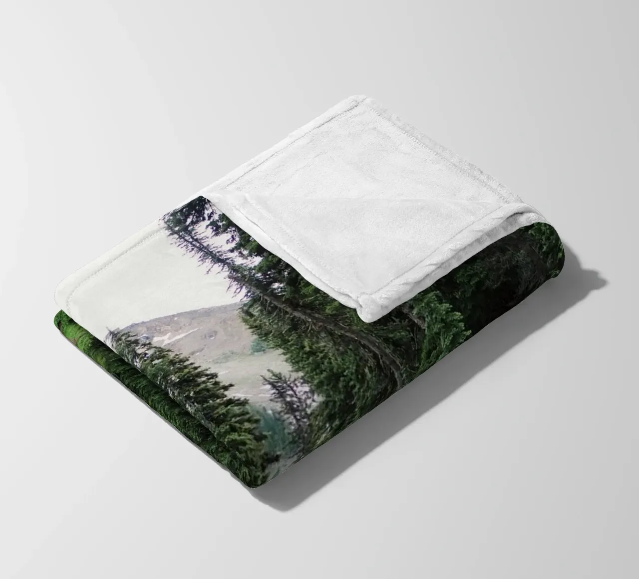 rocky terrain vegetation fleece blanket by cofa home