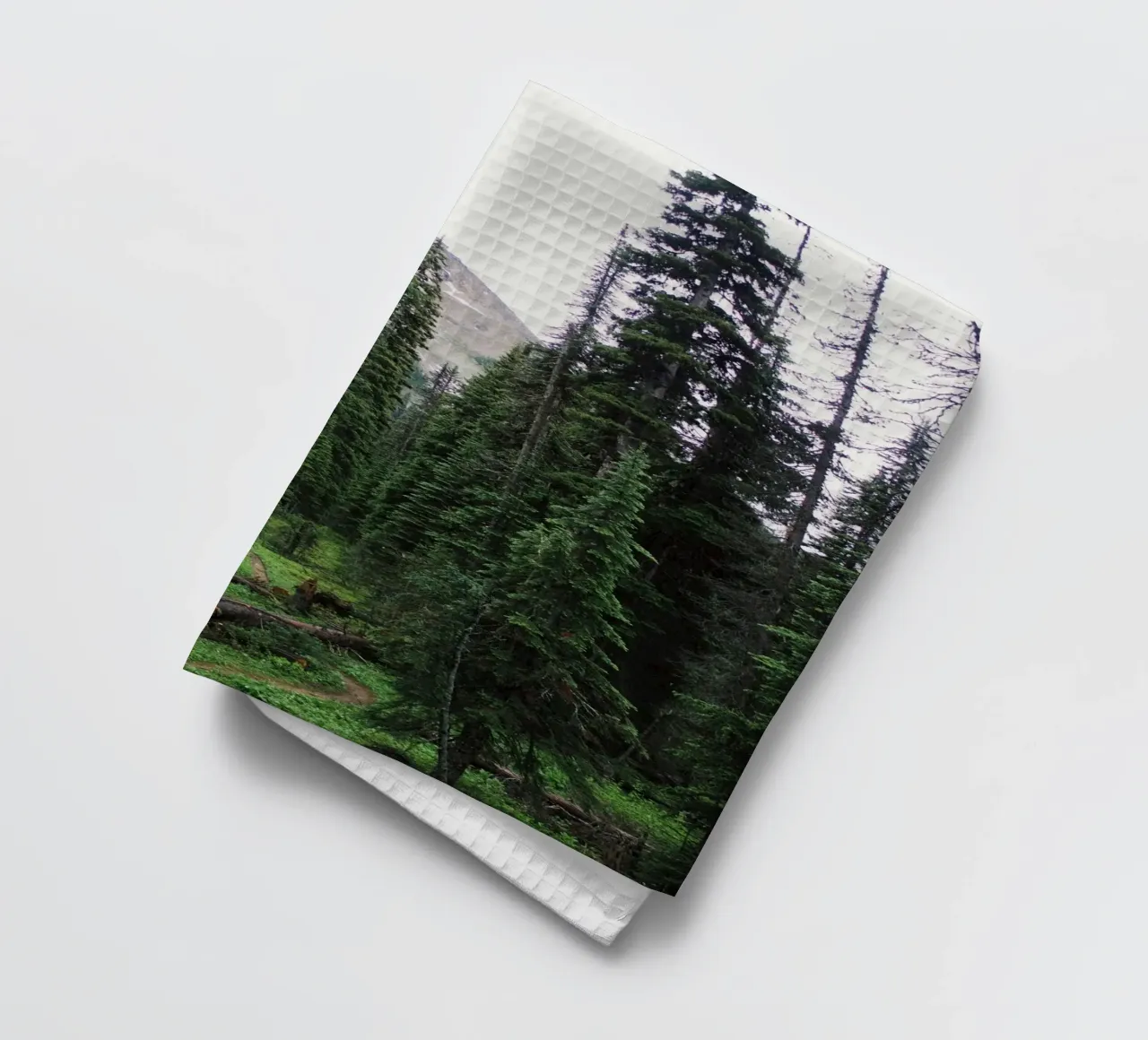 rocky terrain vegetation tea towel by cofa home