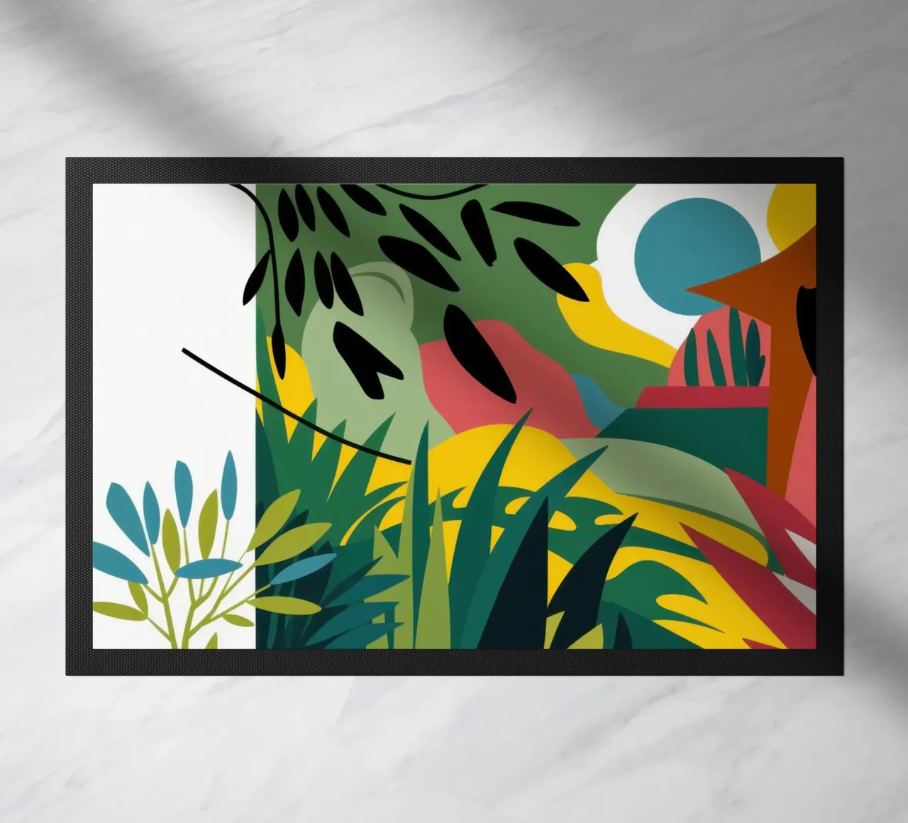 Vue fragmentée de la lumière du soleil paillasson de Bring Haven