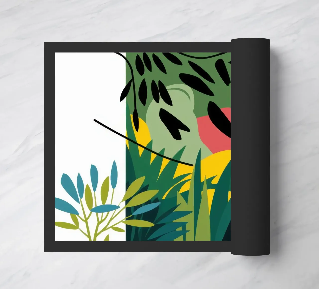 Vue fragmentée de la lumière du soleil paillasson de Bring Haven