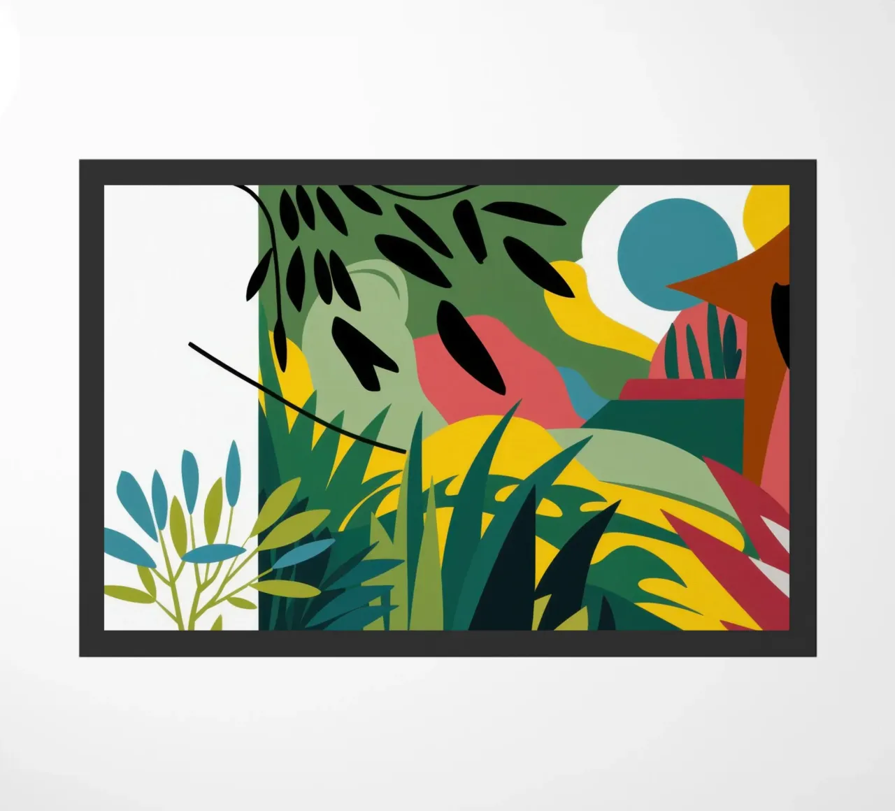 Vue fragmentée de la lumière du soleil paillasson de Bring Haven