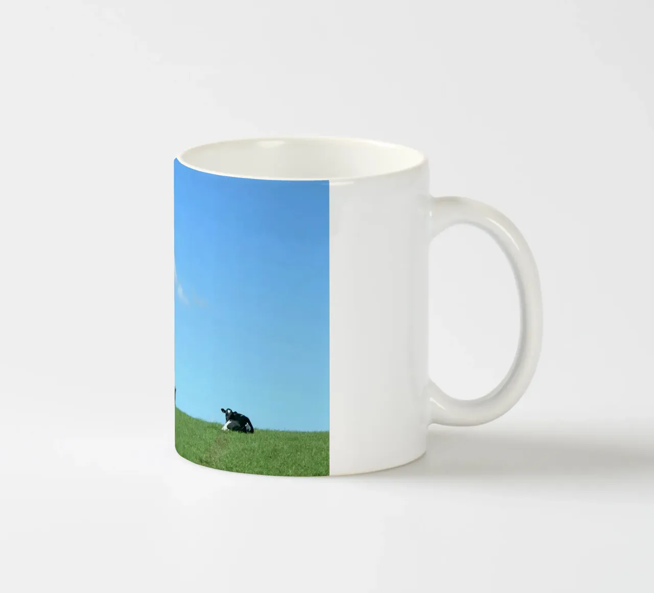 animals hillside tazza in ceramica da cofa home