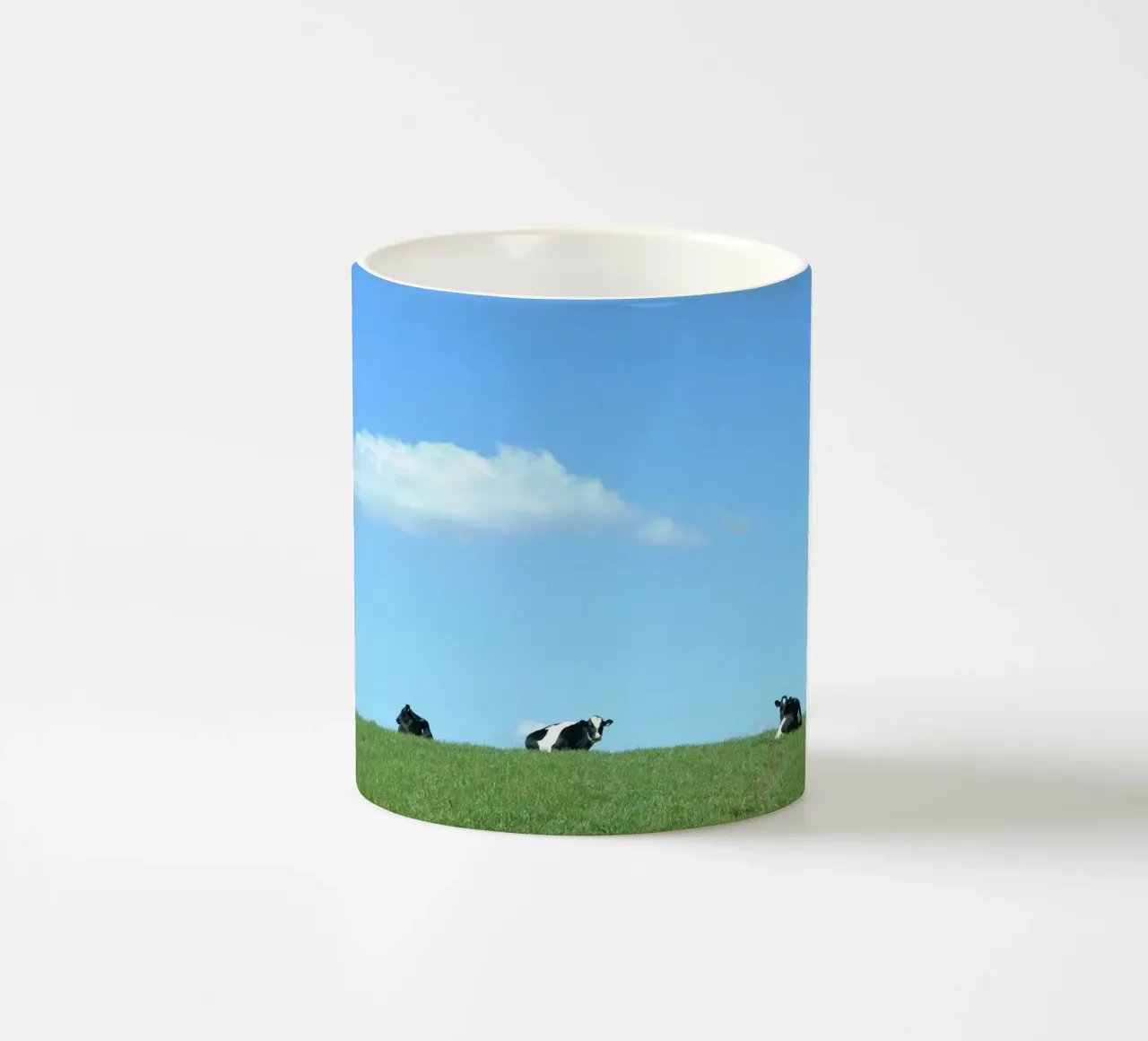 animals hillside tazza in ceramica da cofa home