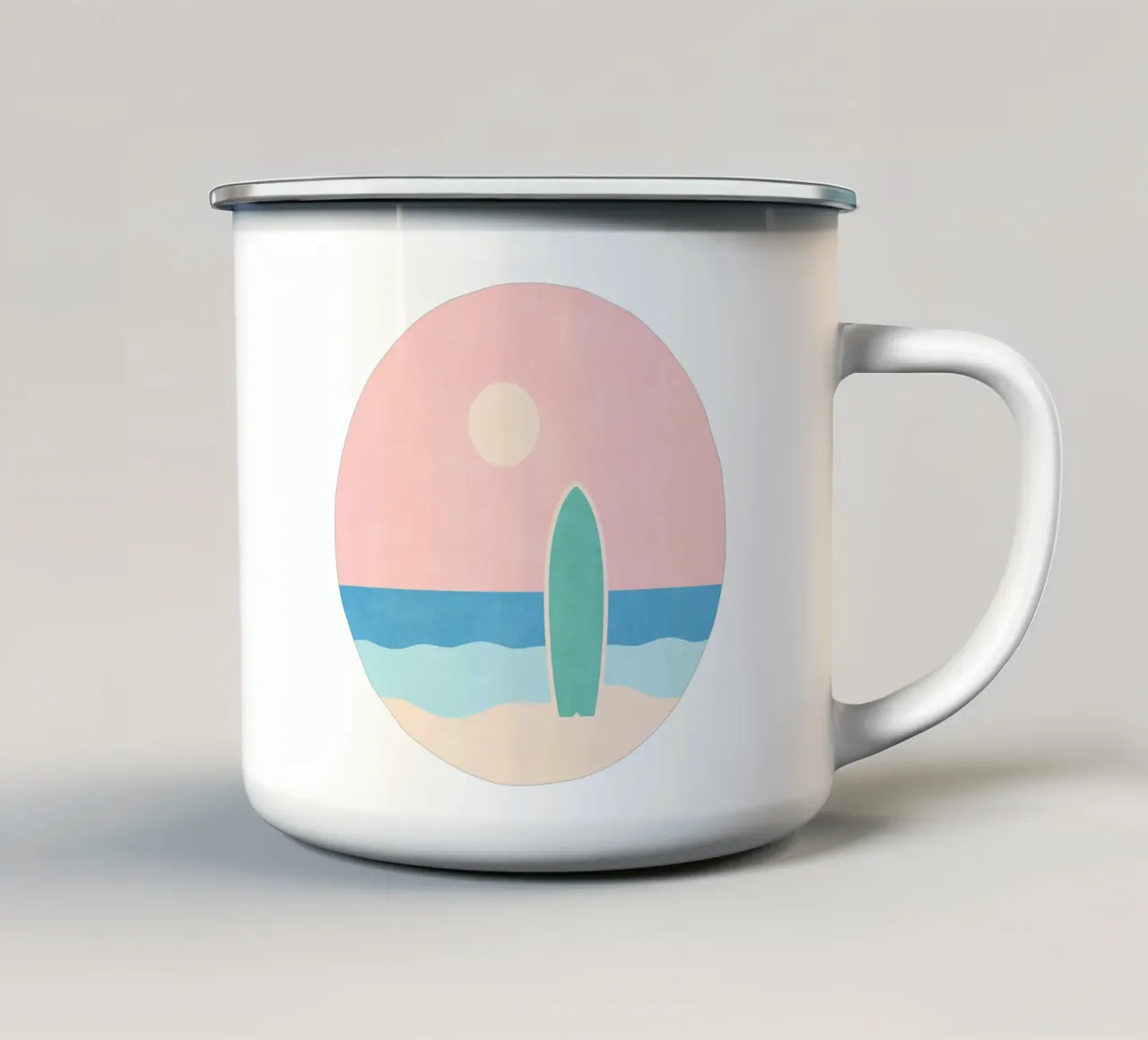 LANDSHAPES - Beach - Day tazza in smalto da DANIEL COULMANN
