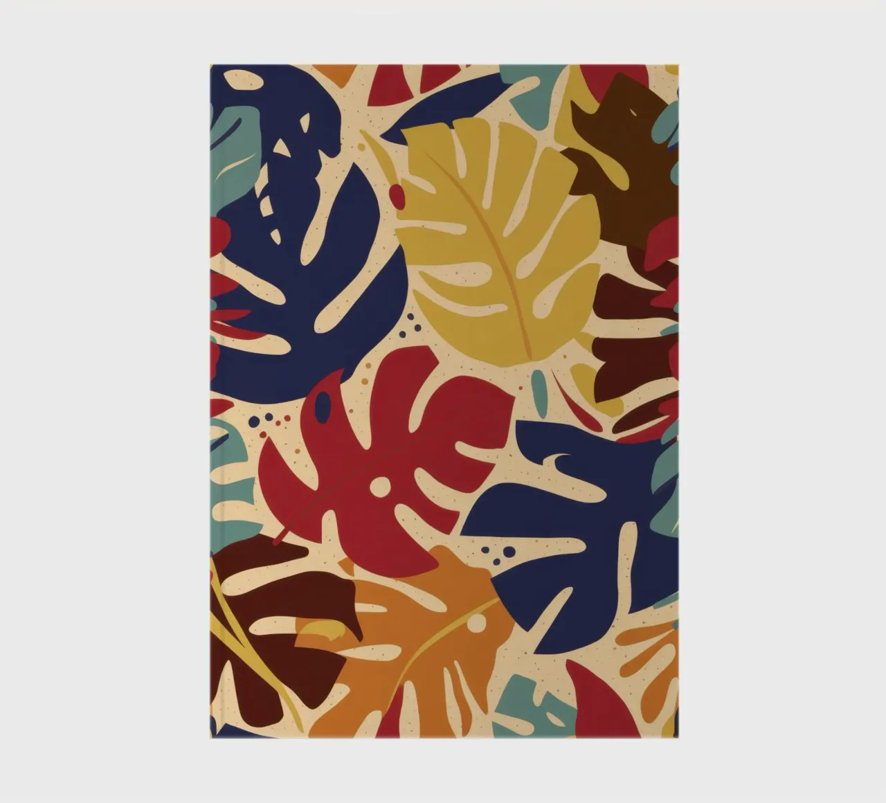 Retro Leaf Mosaic notebook by Bring Haven