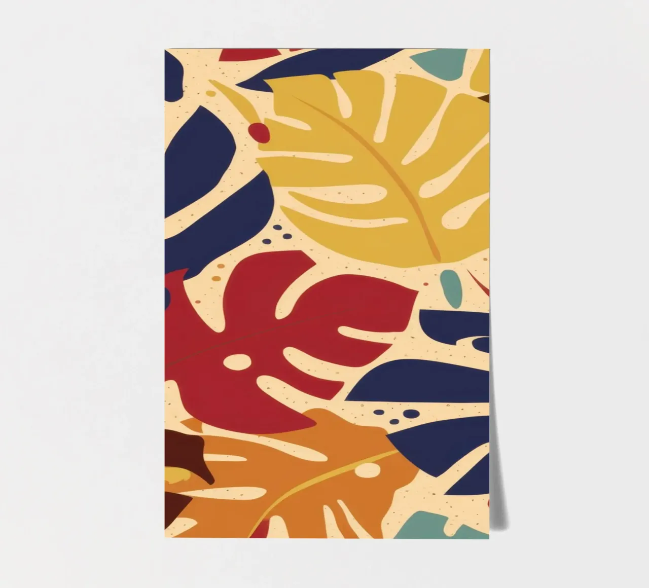 Retro Leaf Mosaic sticker sheet by Bring Haven