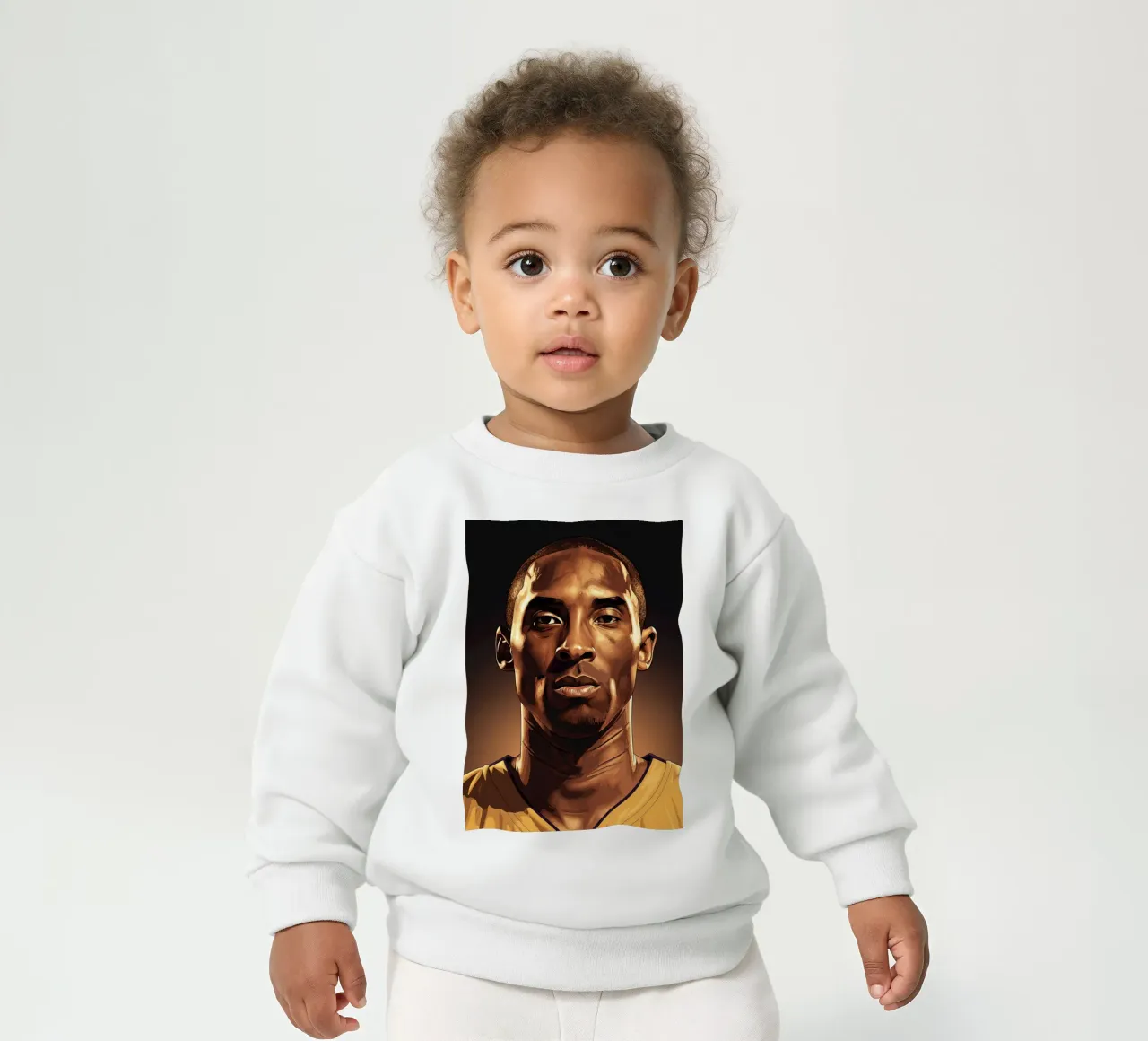 Kobe Bryant portrait (1) felpa neonato da Lembayung art