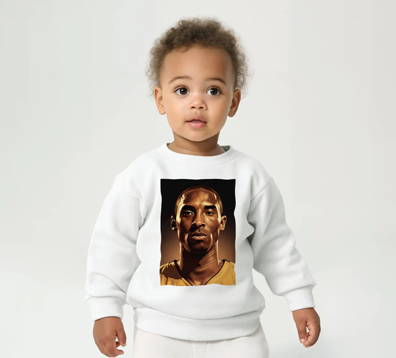 Kobe Bryant portrait (1) felpa neonato da Lembayung art