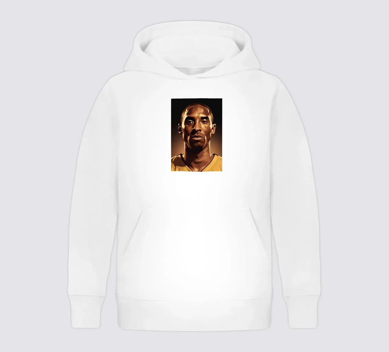 Kobe Bryant portrait (1) felpa bambino con cappuccio da Lembayung art