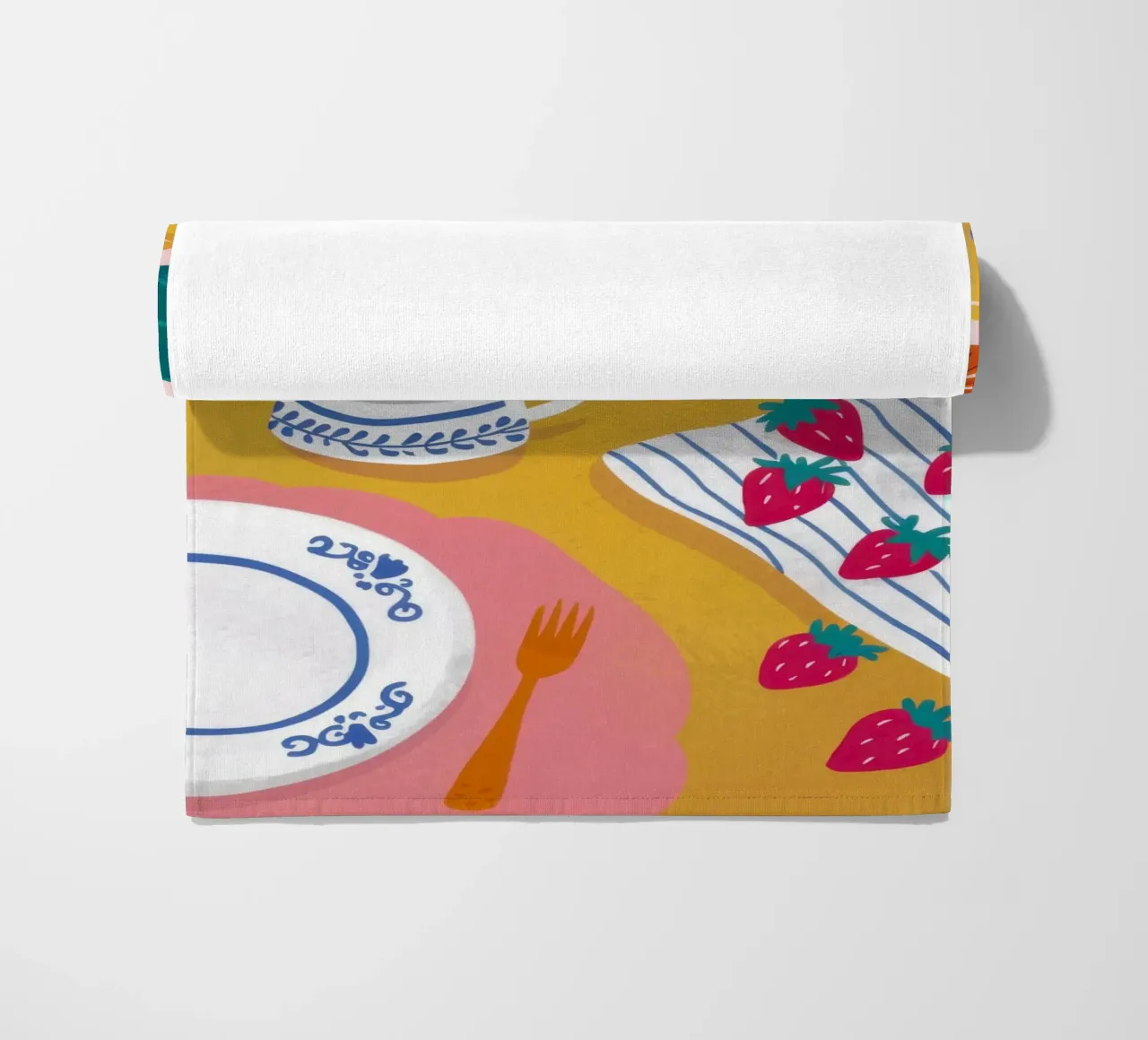 Vibrant Morning StillLife beach towel by Prism Ritual