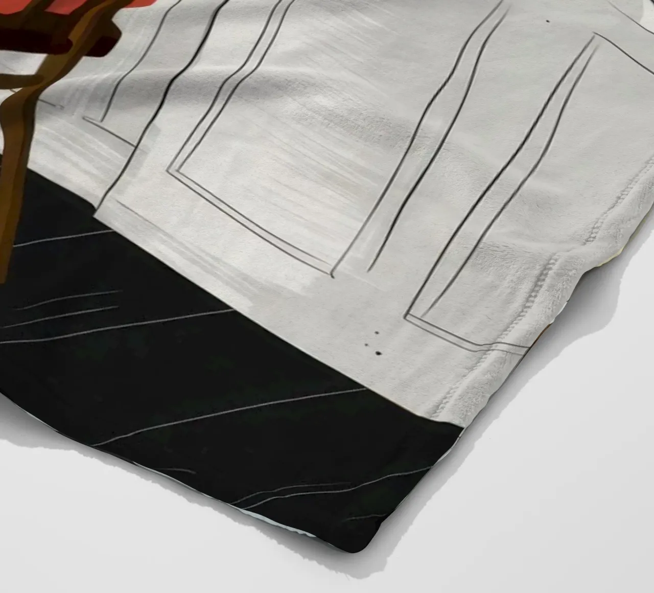 Accogliente angolo di lettura coperta in pile da Veil Maya