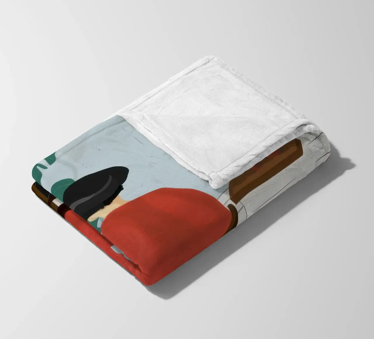 Accogliente angolo di lettura coperta in pile da Veil Maya