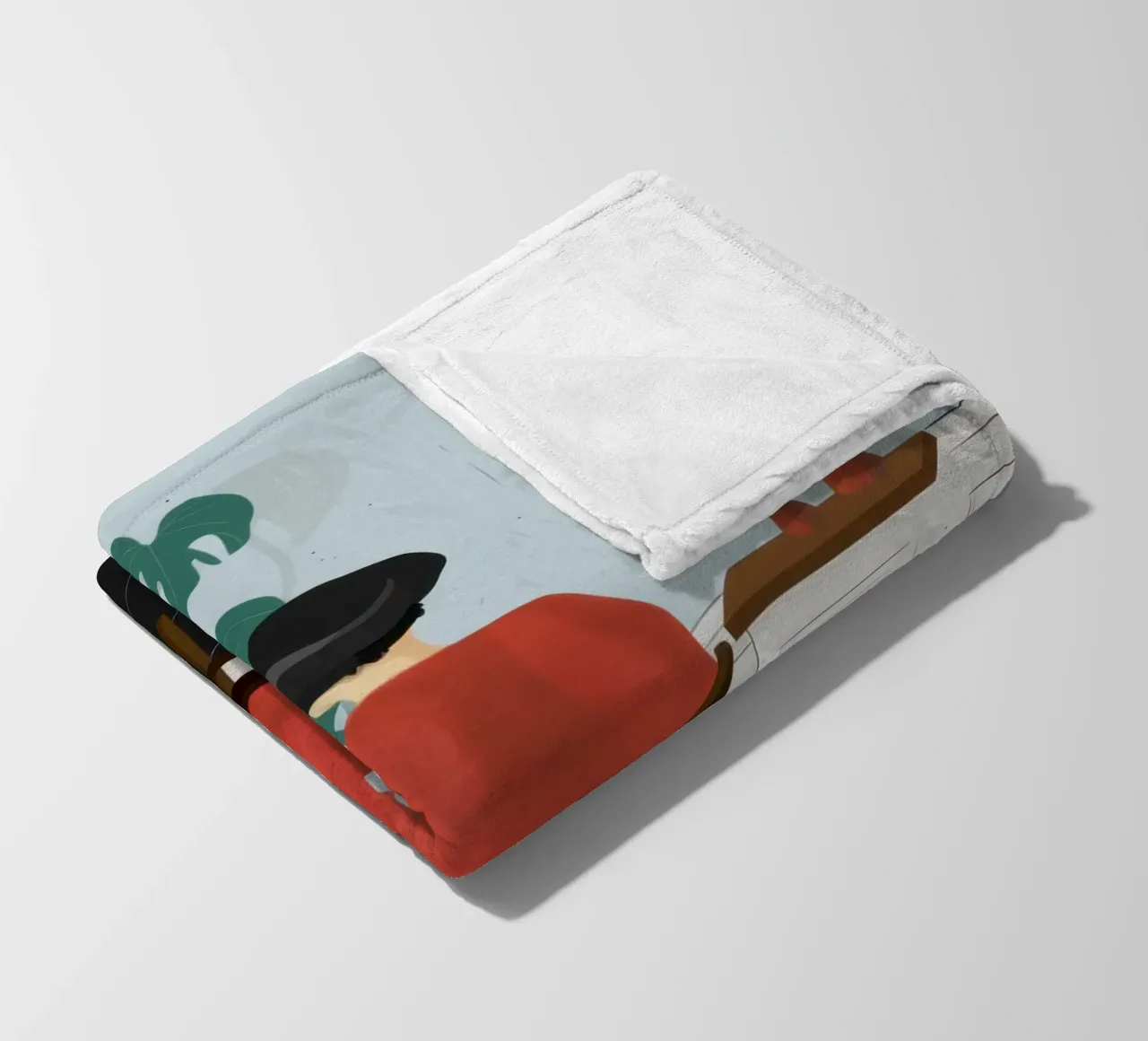 Accogliente angolo di lettura coperta in pile da Veil Maya