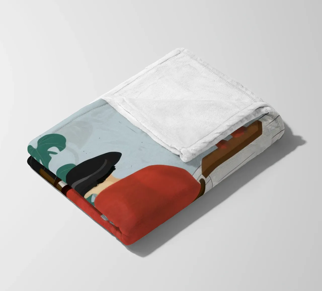 Accogliente angolo di lettura coperta in pile da Veil Maya