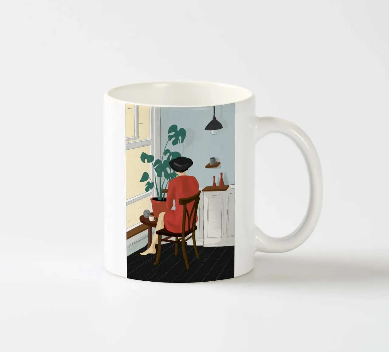 Accogliente angolo di lettura tazza in ceramica da Veil Maya
